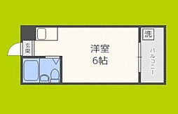 ユーハイム北深江 ワンルームの間取図画像