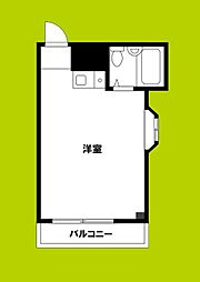 エクセルアパートメント ワンルームの間取図画像