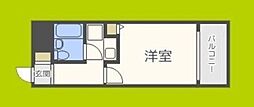 エスリード難波 1Kの間取図画像