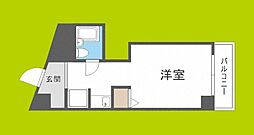レクシア長柄 ワンルームの間取図画像
