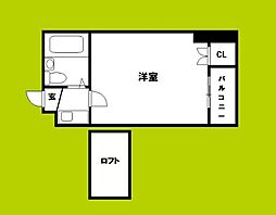 アーバンコートダイドー 1Kの間取図画像