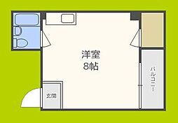 ハイツエイル11 ワンルームの間取図画像