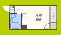 コンフォート緑橋 ワンルームの間取図画像
