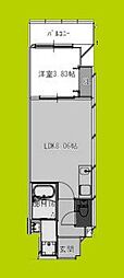 FREEDOM residence堺寺地町 1LDKの間取図画像
