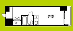 朝日プラザ都島2 ワンルームの間取図画像