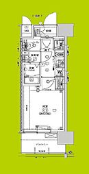 CREST TAPP 大阪EAST 1Kの間取図画像