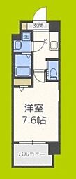 エグゼ難波西2 1Kの間取図画像