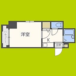今里西青山ビル 1Kの間取図画像
