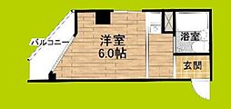 サニーハイツ天満 ワンルームの間取図画像