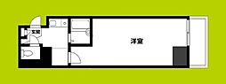 アバンダンス天神橋 1Kの間取図画像