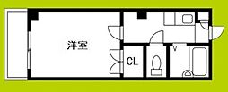 アベニュー長峡 1Kの間取図画像