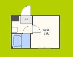 大宝アクシア緑橋 ワンルームの間取図画像