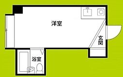 プレステア九条 1Kの間取図画像