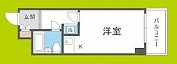 ライオンズマンション新大阪第3 ワンルームの間取図画像