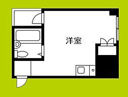 ヴィラミサキ ワンルームの間取図画像