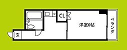 ベストレジデンスあびこ ワンルームの間取図画像
