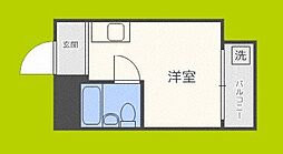 キャピタル今里 ワンルームの間取図画像