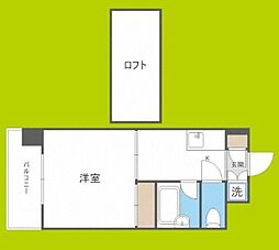 ファイブツー 1DKの間取図画像