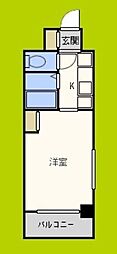 DS工大前 1Kの間取図画像