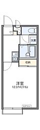 レオパレスメゾンマドレーヌ 1Kの間取図画像