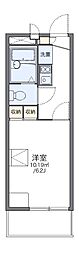 レオパレスラコルト 1Kの間取図画像