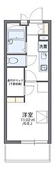 レオパレスフリージア 1Kの間取図画像