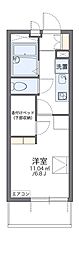 レオパレスプレステージ三津屋2 1Kの間取図画像