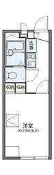 レオパレス飛鳥 1Kの間取図画像