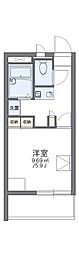 レオパレスリソナ 1Kの間取図画像