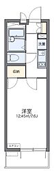 レオパレスWind2 1Kの間取図画像