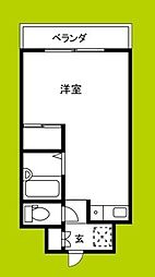 シャンテ深江橋 ワンルームの間取図画像