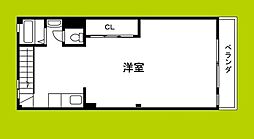 下野マンション ワンルームの間取図画像