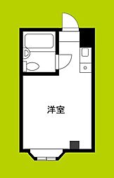 サンフラワー長居東 ワンルームの間取図画像