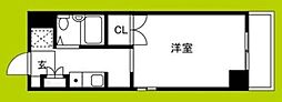 メゾンフロンティア ワンルームの間取図画像