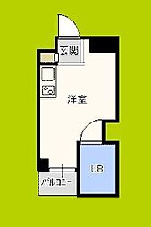 サンプラザ京橋 ワンルームの間取図画像
