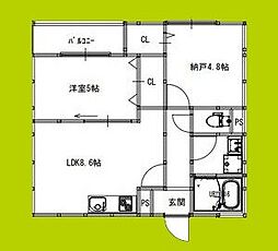 EIJU蒲生4丁目 1SLDKの間取図画像
