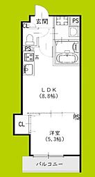 ラモーナ半田 1LDKの間取図画像