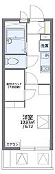 レオパレス栄楽荘 1Kの間取図画像