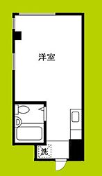 デイルーチェ上町EAST ワンルームの間取図画像