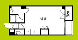 グローリア諏訪 ワンルームの間取図画像