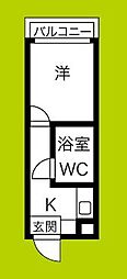 トーエー新深江ビル 1Kの間取図画像