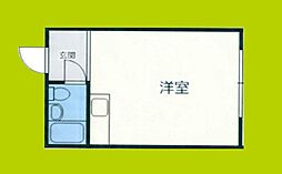 YOUハイム北巽 ワンルームの間取図画像