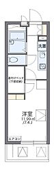 レオパレスアスター 1Kの間取図画像
