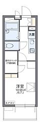レオパレス真田山 1Kの間取図画像