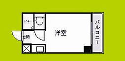 アインス蒲生 ワンルームの間取図画像