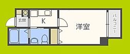フィオレ立売堀 1Kの間取図画像