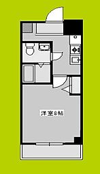 エレーヌ十三 1Kの間取図画像