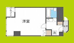 センティーレパークフロント 1Kの間取図画像