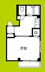 フェイズーリヴァ 1Kの間取図画像