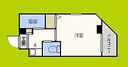 ウェルネス上本町 1Kの間取図画像